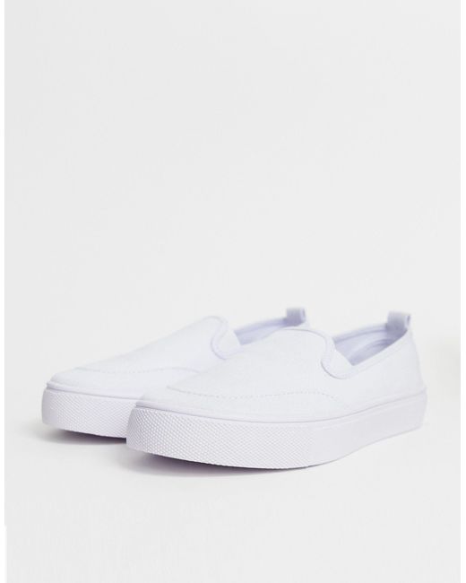 wide fit slip on plimsolls