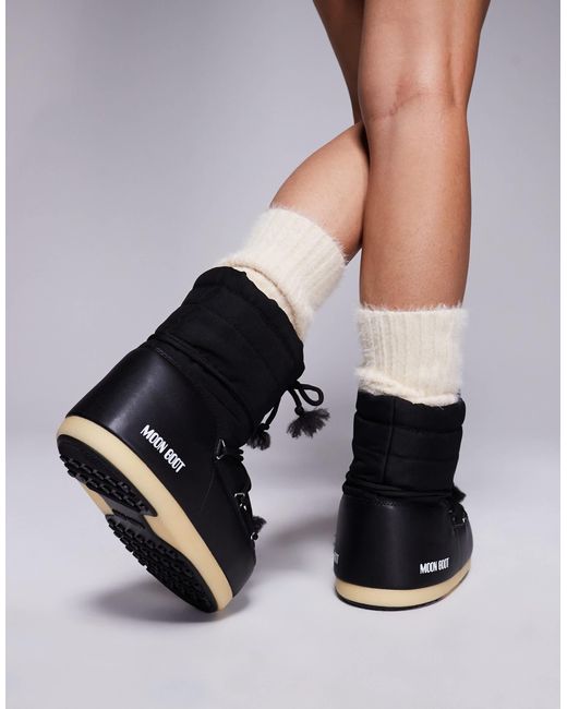 Moon Boot Black – evx – leichte stiefel