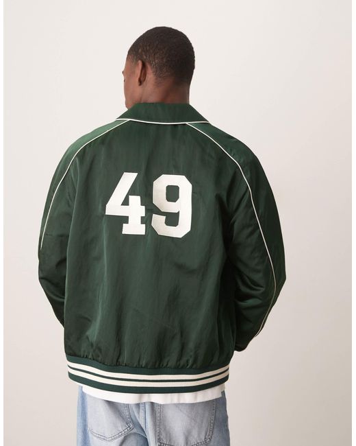 Gant Green Sport Club Varsity Bomber Jacket for men