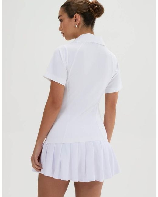 Ellesse White Tulle Ss Polo Shirt