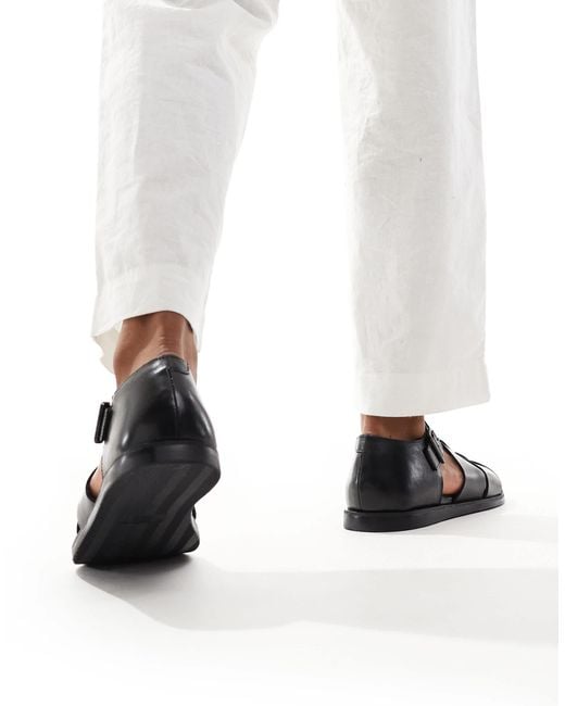 Schuh White Sirius Fisherman Sandals for men