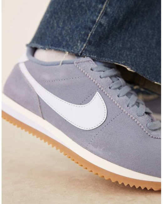 Nike Blue Cortez Suede Trainers