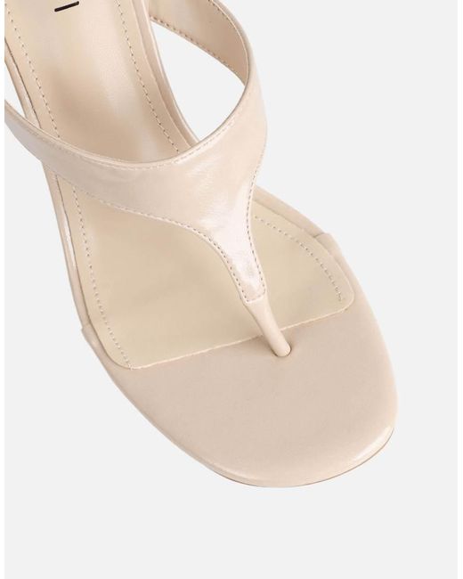 SIMMI Natural Jodie Toe Thong Wedge Sandals