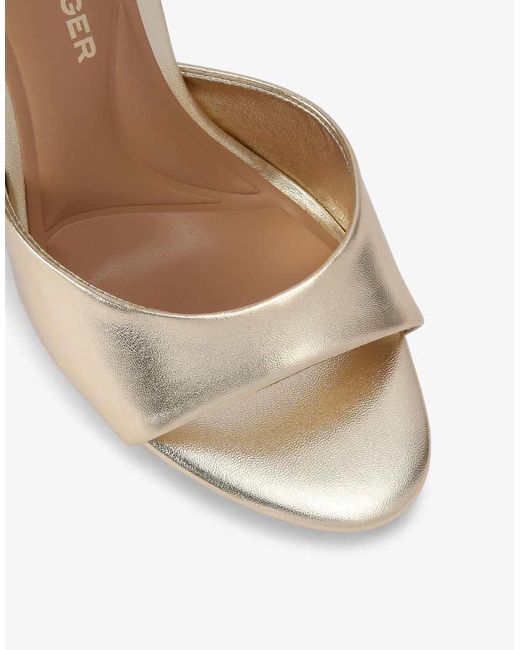 KG by Kurt Geiger White Sabrina Heeled Sandals
