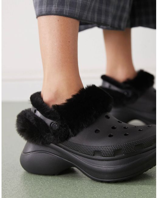 Bae - sabots à doublure intégrale CROCSTM en coloris Black