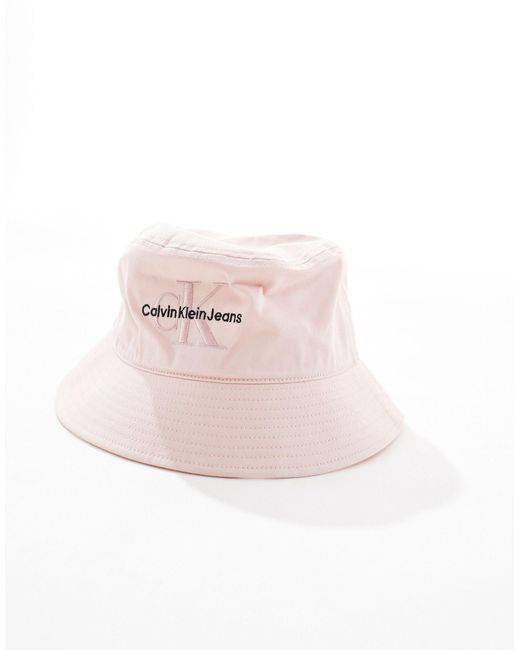 Calvin Klein Black Monogram Bucket Hat
