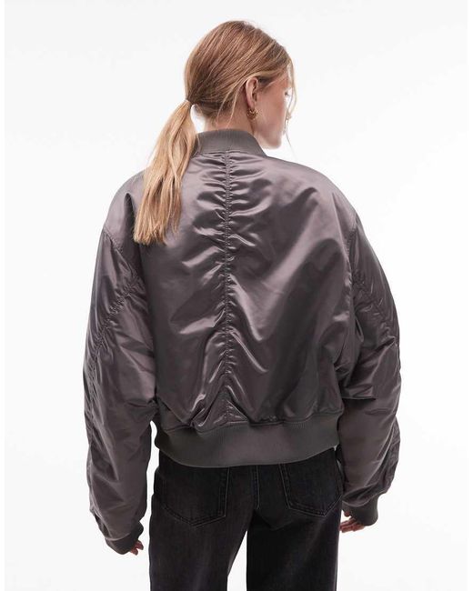 & Other Stories Gray Bomber Jacket