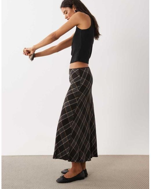 Mango White Midi Skirt