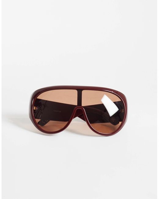 ASOS Brown Oversized Aviator