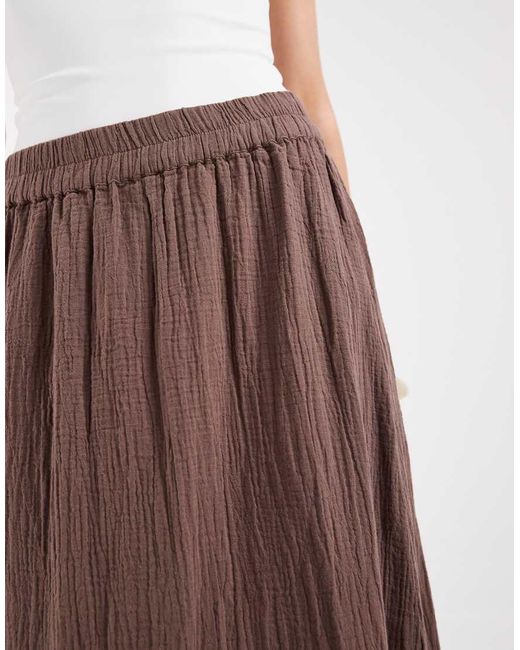Gonna Lunga di Pieces in Brown