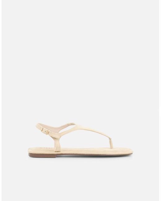 SIMMI Natural Perry Toe Thong Flat Sandals