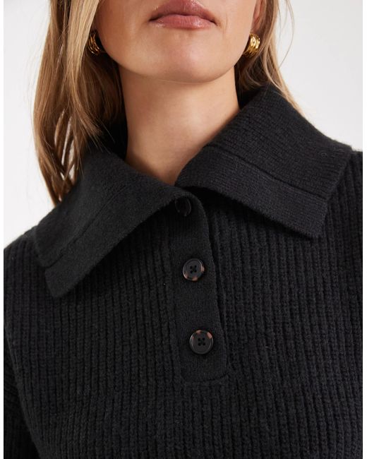 ASOS Black – gerippter pullover
