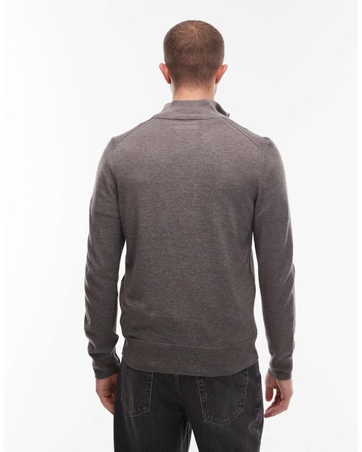 AllSaints – strickpullover in Gray für Herren