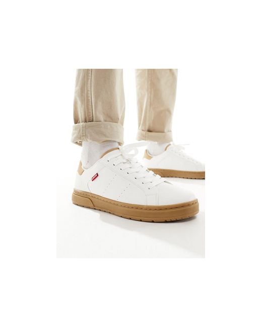 Piper - sneakers bianche con logo e suola di Levi's in White da Uomo