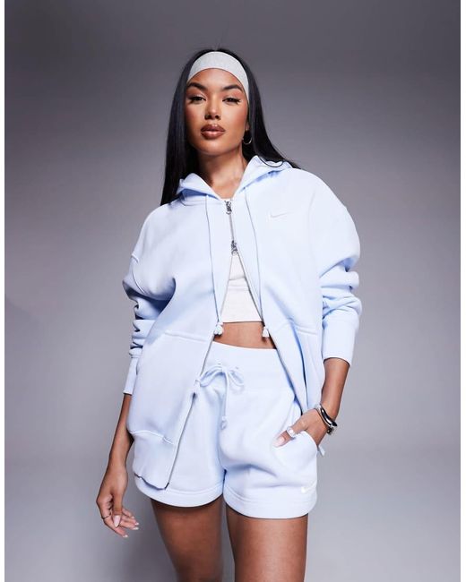 nike hoodie blue womens