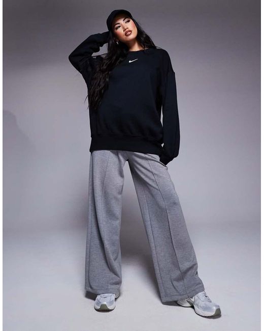 Nike Black Phoenix Fleece Oversized Sweatshirt
