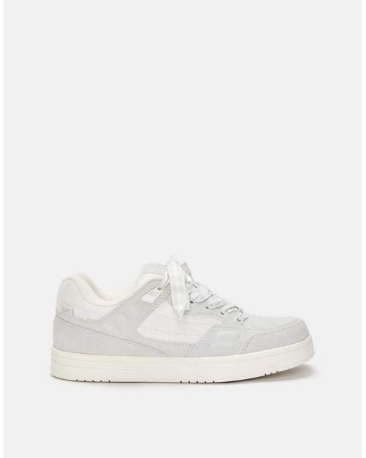 Pull&Bear White Multi-panel Skate Trainers