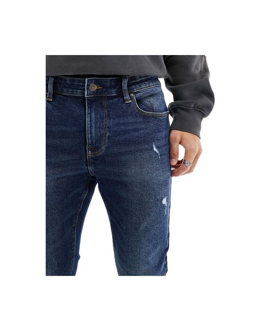 ASOS – hautenge jeans aus power-stretch in Blue für Herren