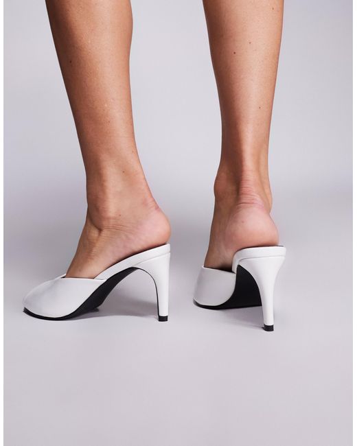 Public Desire White – stessy – sandalen-mules