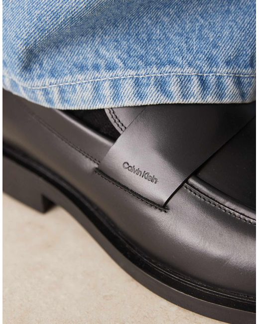 Calvin Klein – elegante loafer in Blue für Herren