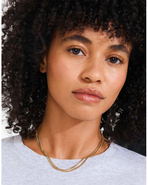 Pilgrim Metallic Inner 2In1 Set Necklaces