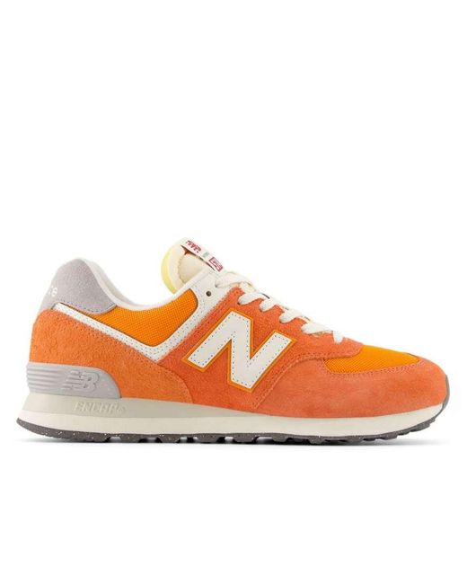 New Balance Orange 574 Trainers
