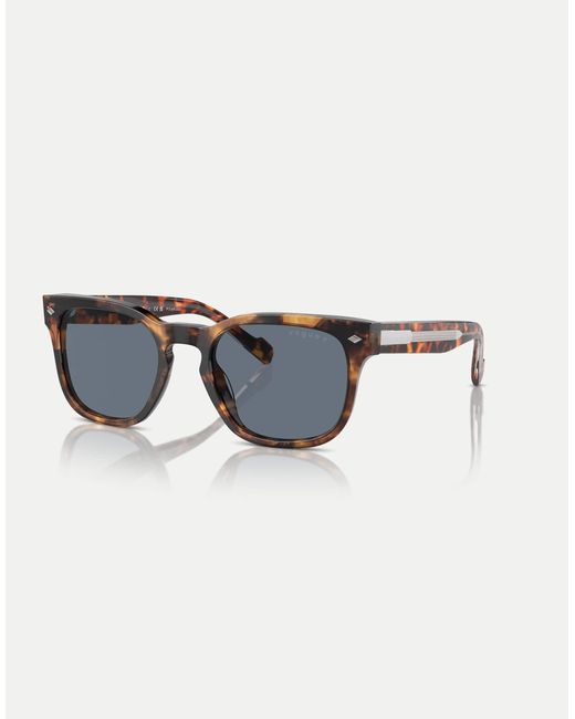 Vogue – eckige, polarisierte sonnenbrille in Blue für Herren