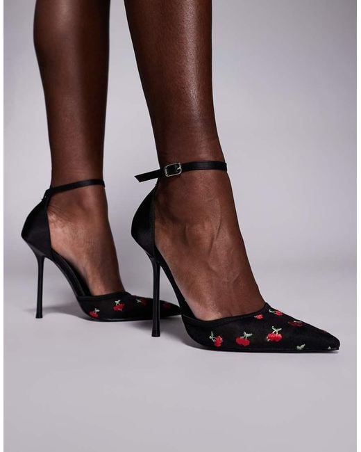 SIMMI Brown Simmi London Niamh Heeled Shoes With Cherries