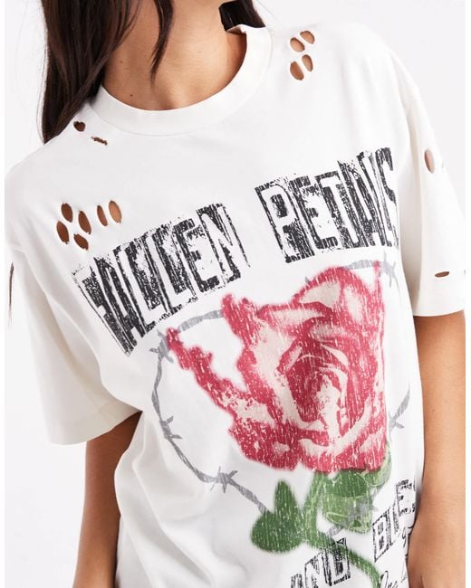 ASOS White – oversize-t-shirt