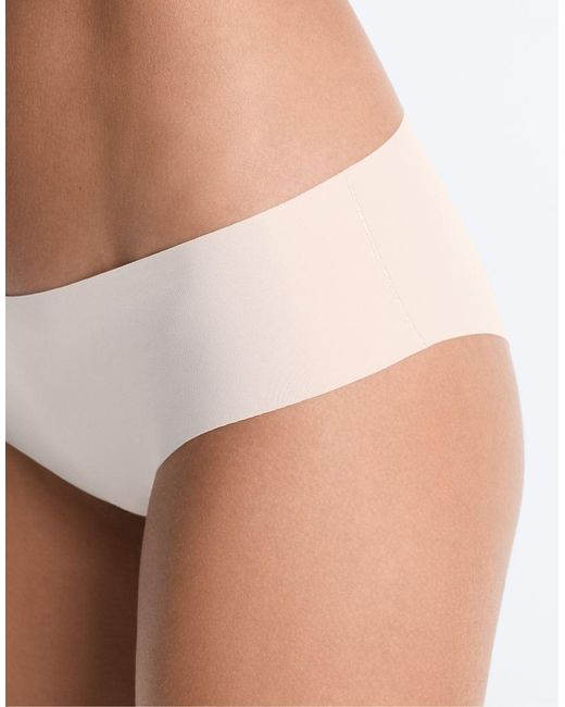 Oysho Blue 5 Laser-Cut Invisible Polyamide Blend Hipster Briefs