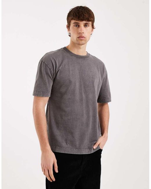 Hollister Gray Short Sleeve Classic T-shirt for men