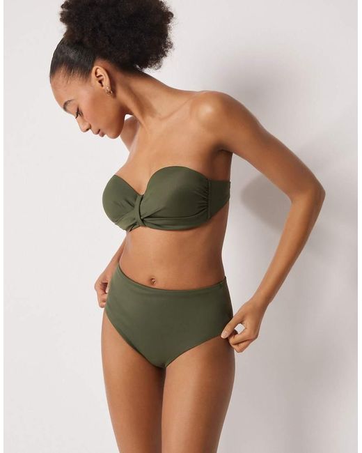 Calzedonia Green Fuller Bust Bandeau Bikini Top Premium Sculpt