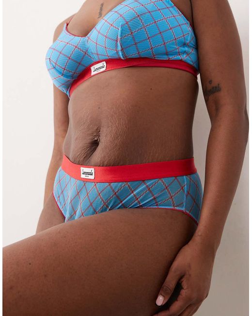 Lemonade Dolls Brown Stretch Mesh High Waisted Briefs
