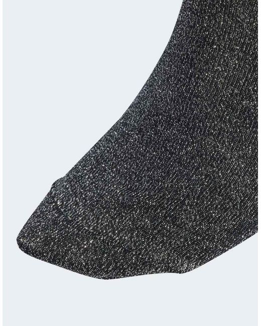 Adidas Originals Black 3-Stripes Glitter Crew Socks 2 Pairs