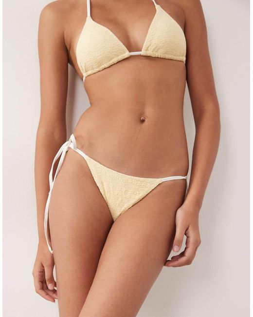 Dippin' Daisy's Brown Tie Side Bikini Bottoms