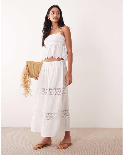 Wednesday's Girl White Floaty Cami Top