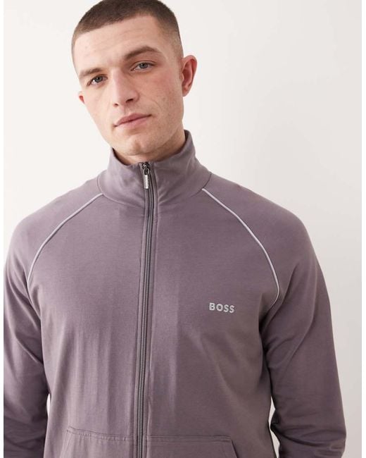Boss Purple Mix & Match Lounge Jacket for men