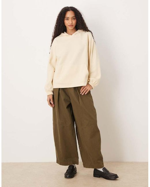 ASOS Natural Supersoft Raglan Sleeve Oversized Hoodie