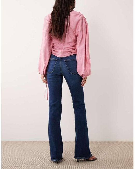 GOOD AMERICAN Blue Soft Tech Good Classic Bootcut Jeans