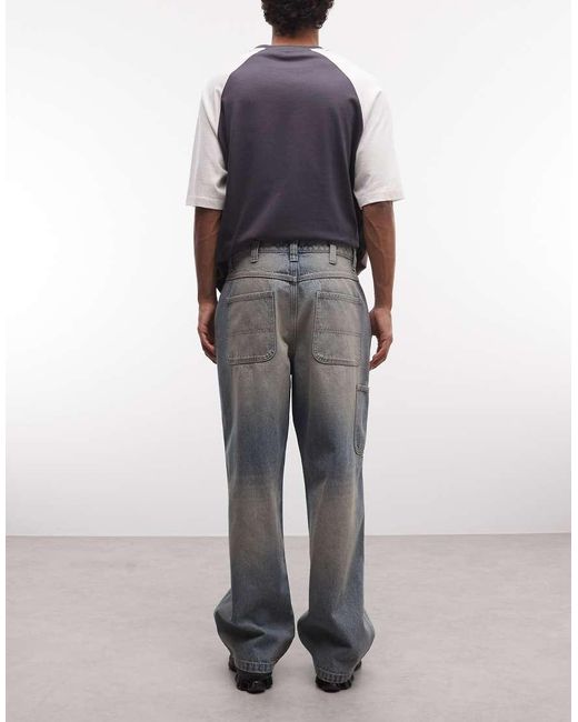 ASOS Gray baggy Jeans for men
