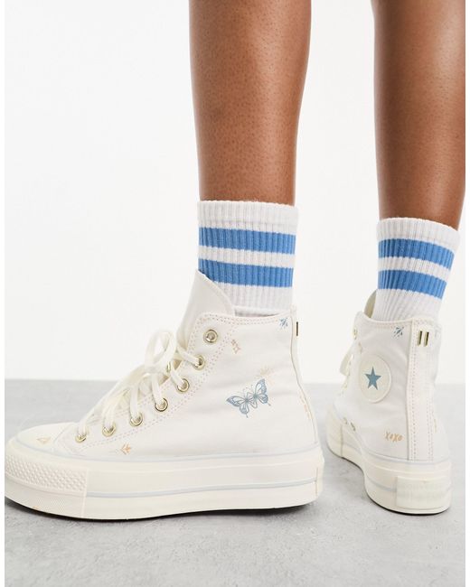 Converse bianche alte shop miglior prezzo