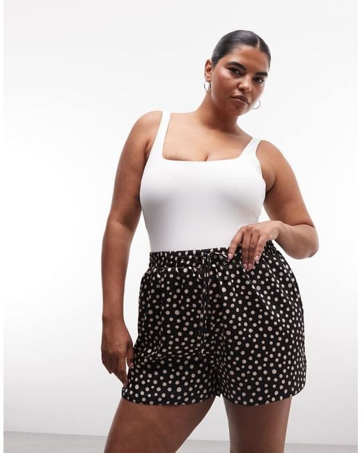 ASOS Multicolor Asos Design Curve Satin Shorts
