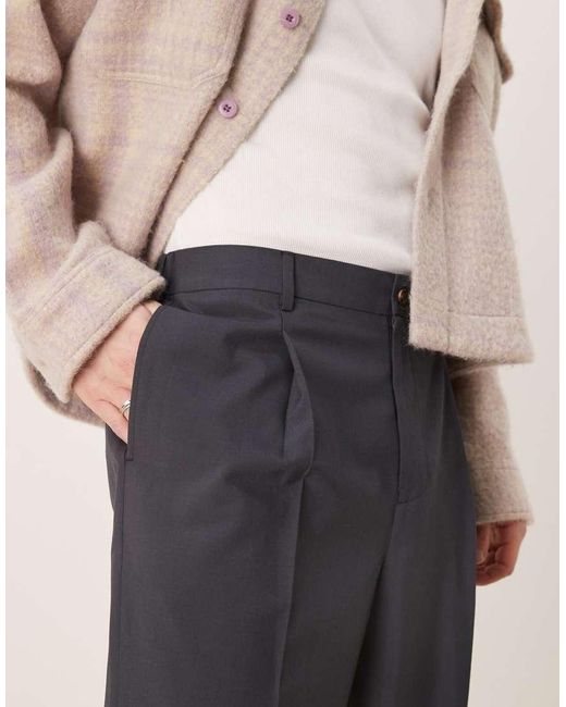 Pantalones De Vestir De Pernera Ancha Con Cintura Elástica De ASOS de hombre de color Natural