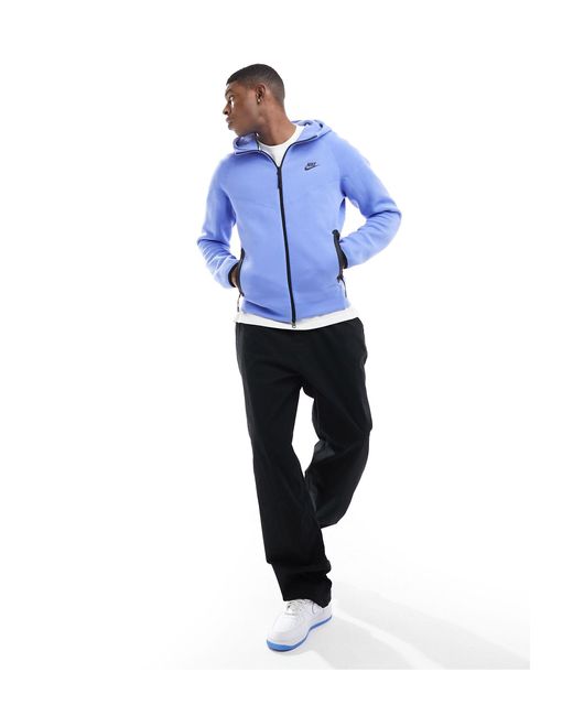 Nike Blue Tech Fleece Winter Hoodie for men
