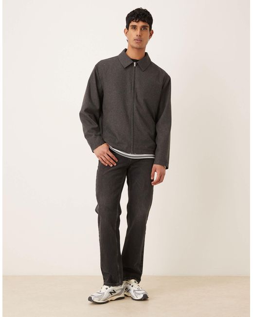 ASOS Gray Harrington Jacket for men