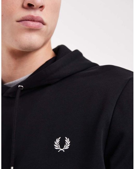 Fred Perry Black Hoodie for men
