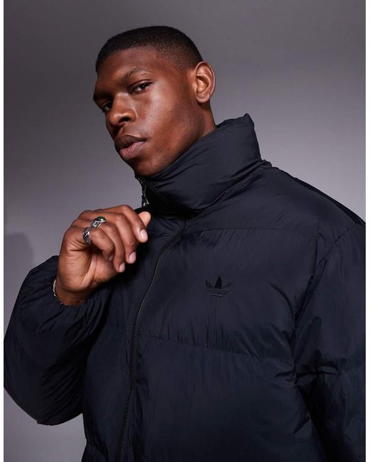 Adidas Originals Blue Puffer Coat for men
