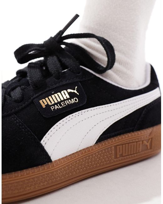 Palermo - sneakers bianche e nere di PUMA in Black