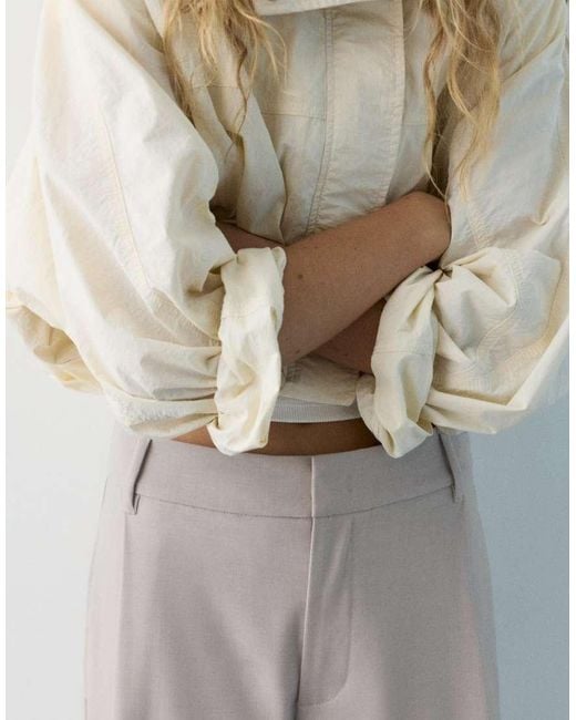 Pull&Bear Blue Tailored Darted Pants