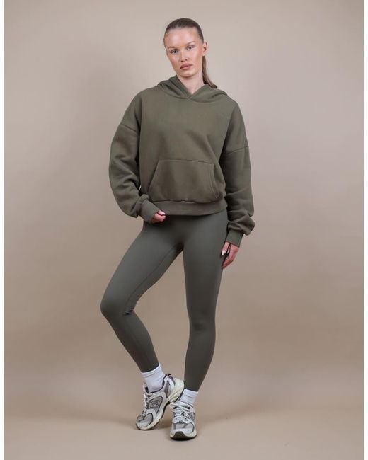 SIMMI Green Oversized Drop Shoulder Hoodie
